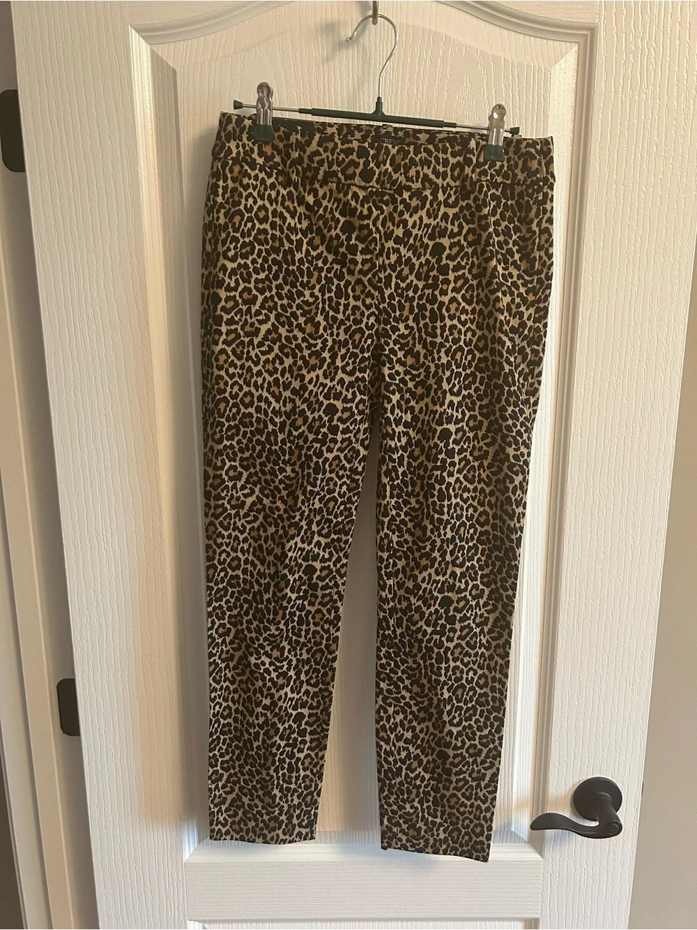 J. Crew Leopard Print Chinos in Brown and Black